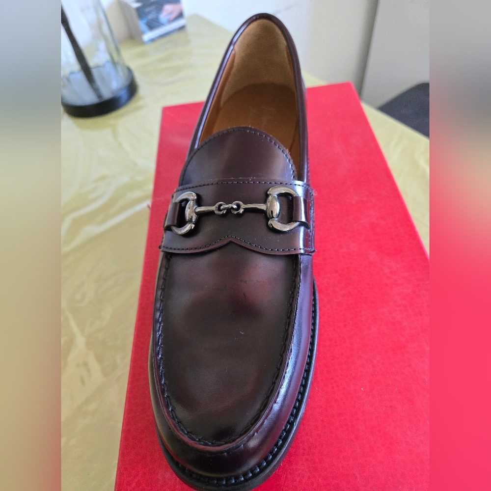 Antonio Mourizi, Italy,  size 43.5 Brown, leather. Loafers.